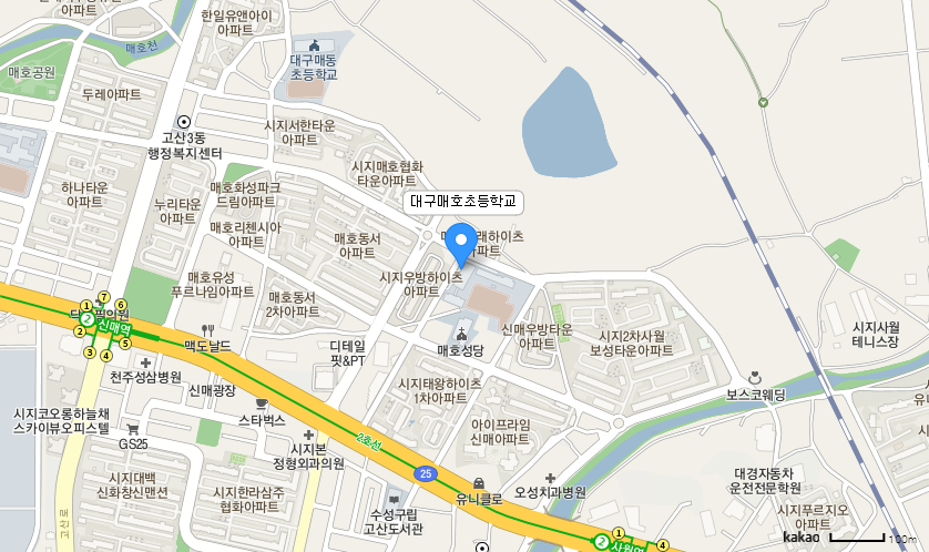 학교 찾아오시는 길 지도